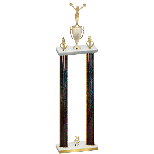 Double Black Glacier Year Cheerleading Trophy