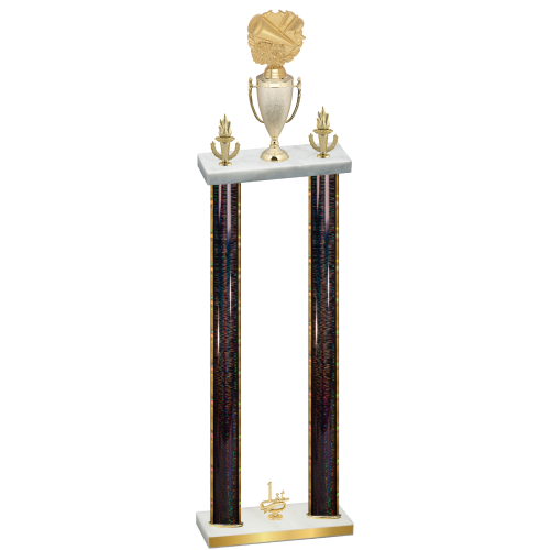 Double Black Glacier First Place Cheerleading Trophy