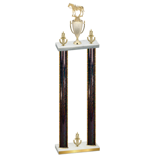 Double Black Glacier Victory Horses Trophy