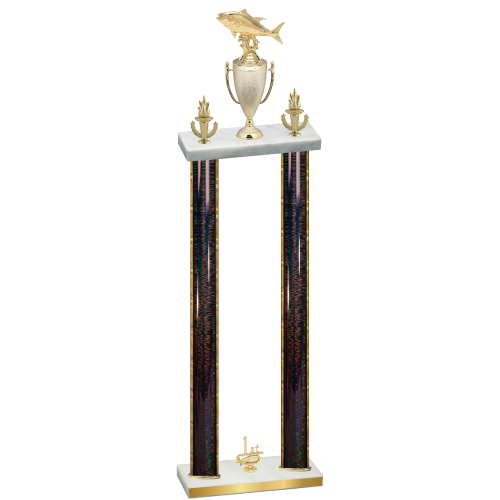 Double Black Glacier First Place Fishing Trophy