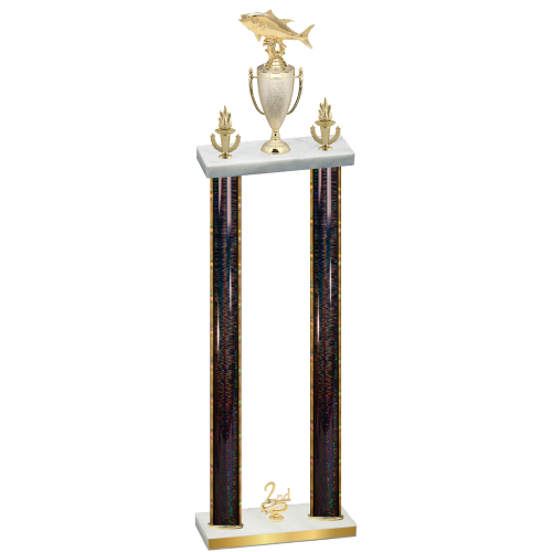 Double Black Glacier Second Place Fishing Trophy