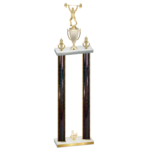 Double Black Glacier Third Place Weights Trophy