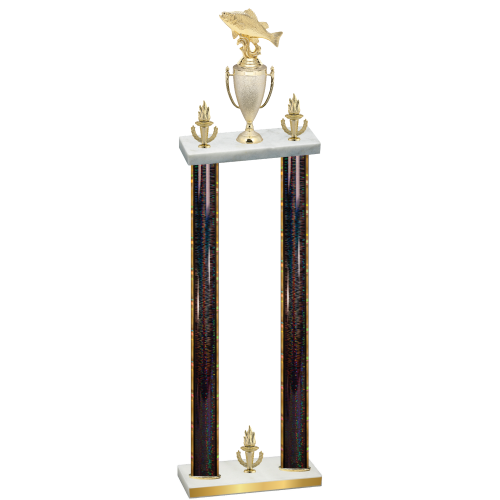 Double Black Glacier Victory Fishing Trophy