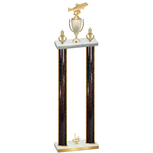 Double Black Glacier First Place Fishing Trophy