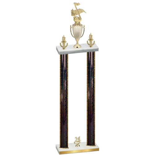Double Black Glacier Year Music Trophy