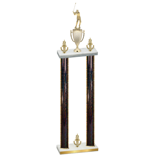 Double Black Glacier Victory Golf Trophy