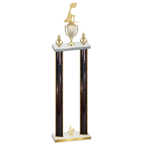 Double Black Glacier Fourth Place Golf Trophy