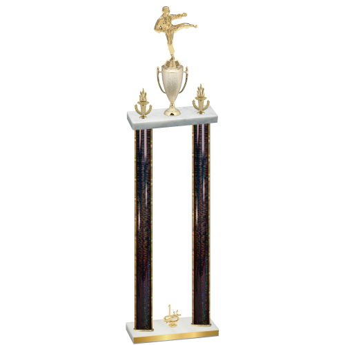 Double Black Glacier First Place Karate Trophy