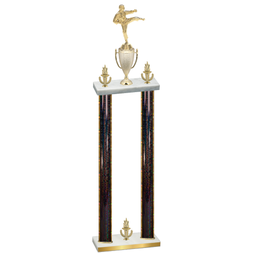 Double Black Glacier Victory Karate Trophy