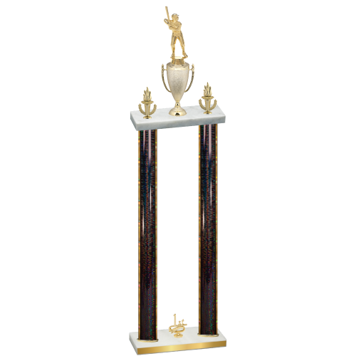 Double Black Glacier First Place Baseball Trophy