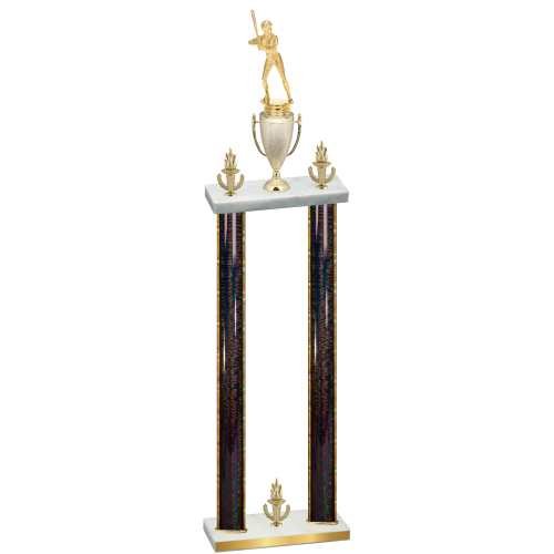 Double Black Glacier Victory Softball Trophy
