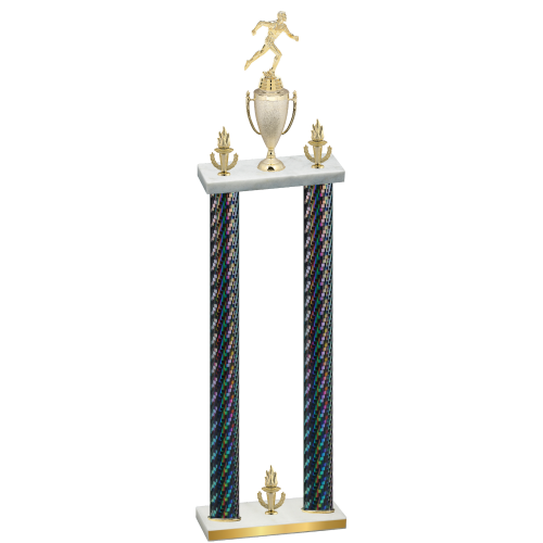 Double Black Carbon Fiber Victory Running Trophy