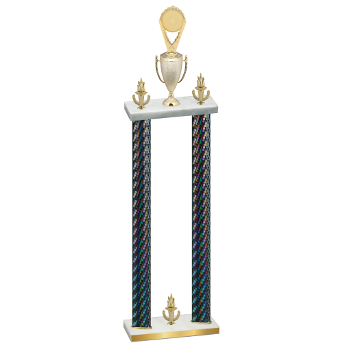 Double Black Carbon Fiber Victory Insert Trophy