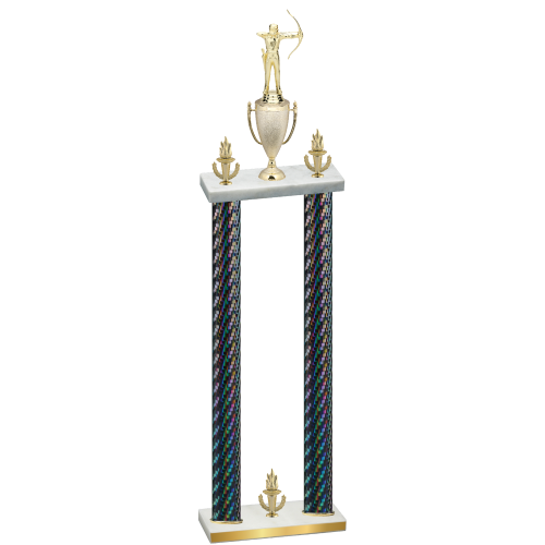 Double Black Carbon Fiber Victory Archery Trophy