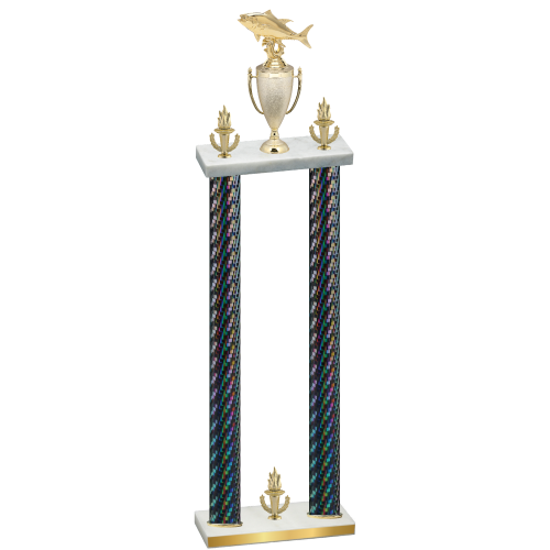 Double Black Carbon Fiber Victory Fishing Trophy