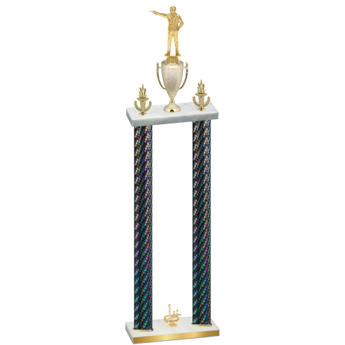 Double Black Carbon Fiber First Place Shooter Trophy