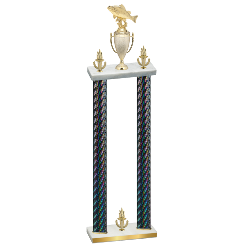 Double Black Carbon Fiber Victory Fishing Trophy