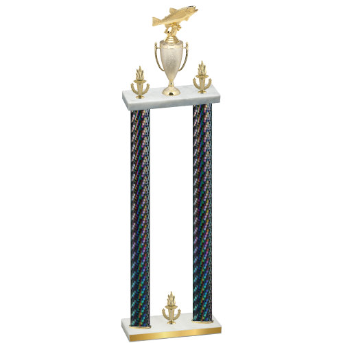 Double Black Carbon Fiber Victory Fishing Trophy