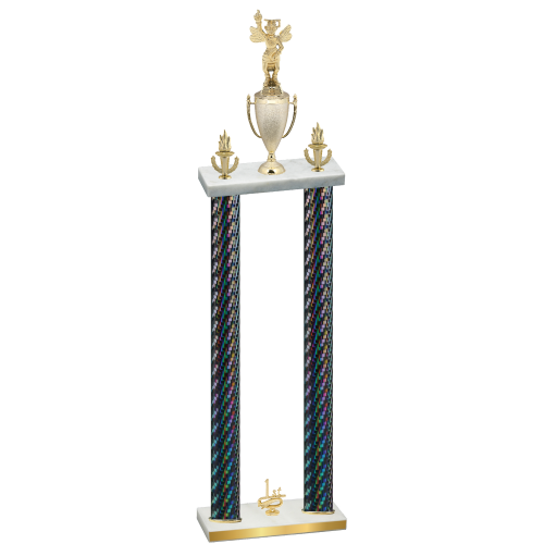 Double Black Carbon Fiber First Place Academics Trophy