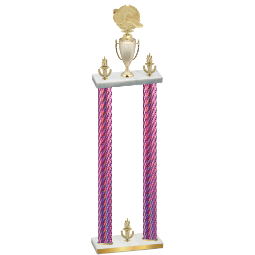 Double Pink Carbon Fiber Victory Running Trophy