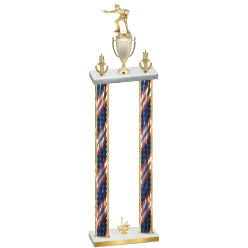 Double Flag USA First Place Shooter Trophy