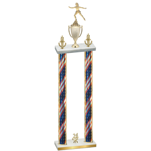 Double Flag USA Year Skater Trophy