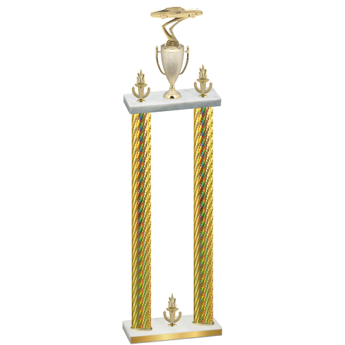 Double Gold Carbon Fiber Victory Cars Trophy