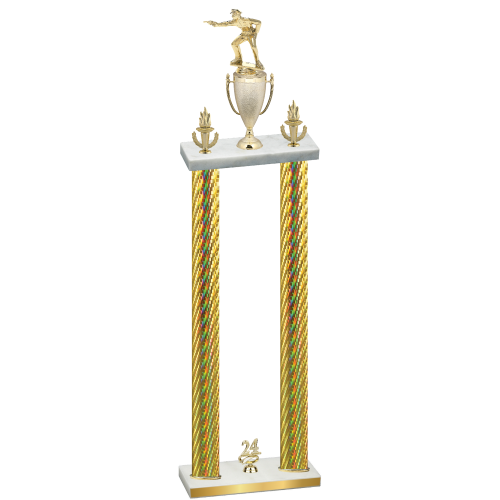 Double Gold Carbon Fiber Year Shooter Trophy