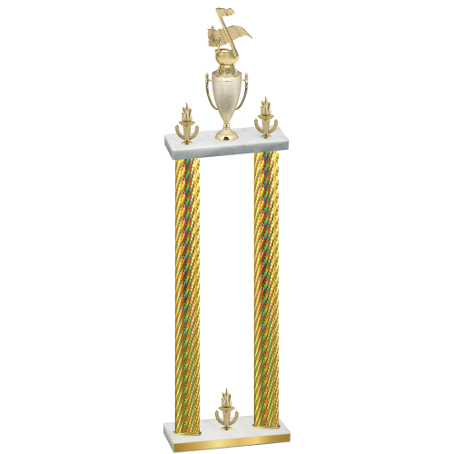 Double Gold Carbon Fiber Victory Music Trophy