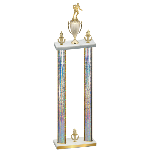 Double Silver Glacier Victory Rugby Trophy