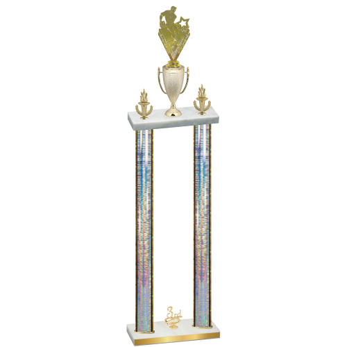 Double Silver Glacier Third Place Rugby Trophy