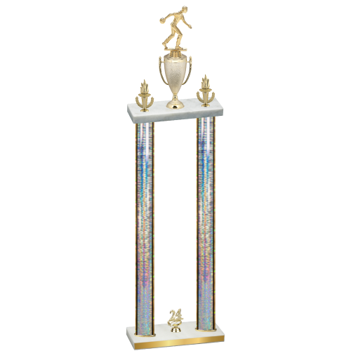Double Silver Glacier Year Bowling Trophy