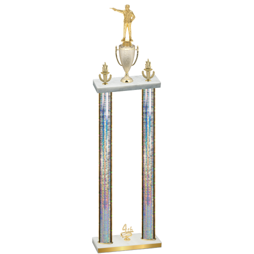 Double Silver Glacier Fourth Place Shooter Trophy
