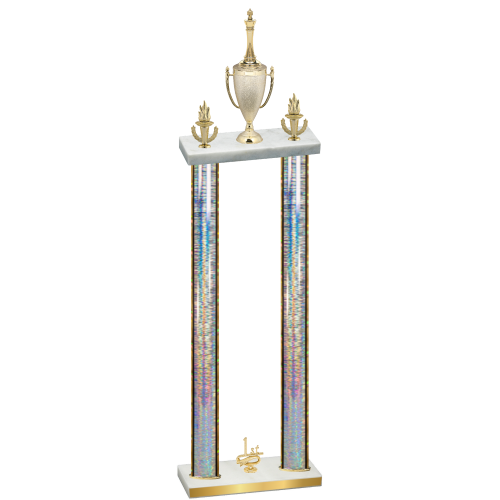 Double Silver Glacier First Place Chess Trophy