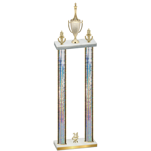 Double Silver Glacier Year Chess Trophy