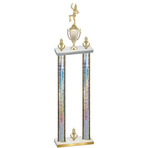 Double Silver Glacier Victory Majorette Trophy