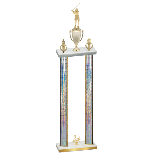Double Silver Glacier Third Place Golf Trophy