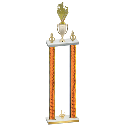 Double Orange Glacier First Place Rugby Trophy
