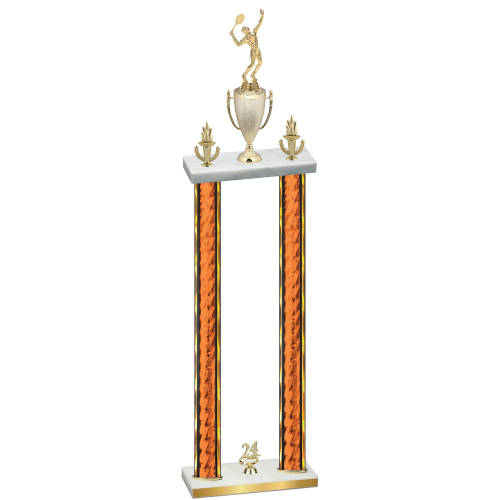 Double Orange Glacier Year Tennis Trophy