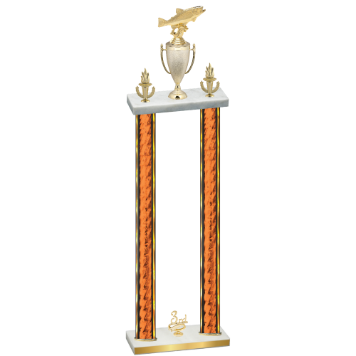 Double Orange Glacier Third Place Fishing Trophy