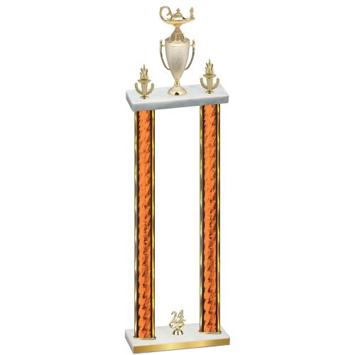 Double Orange Glacier Year Academics Trophy