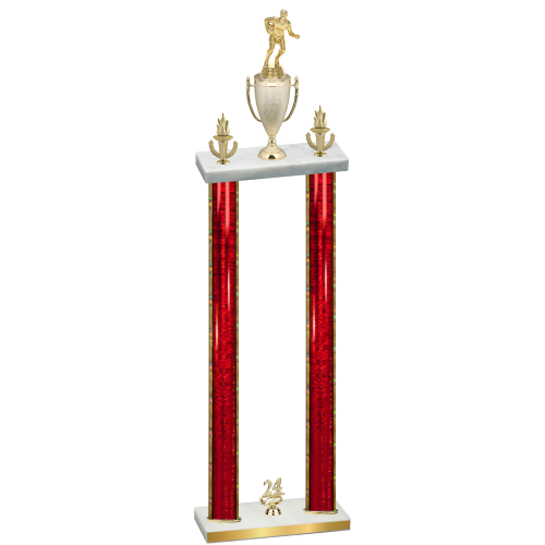 Double Red Glacier Year Rugby Trophy