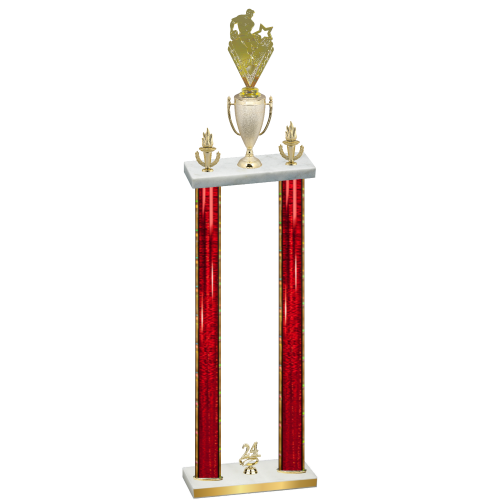 Double Red Glacier Year Rugby Trophy