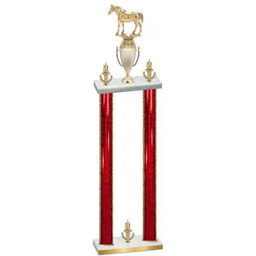 Double Red Glacier Victory Horses Trophy