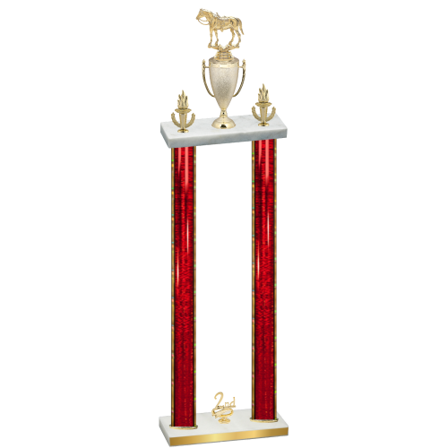 Double Red Glacier Second Place Horses Trophy