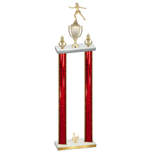 Double Red Glacier Third Place Skater Trophy