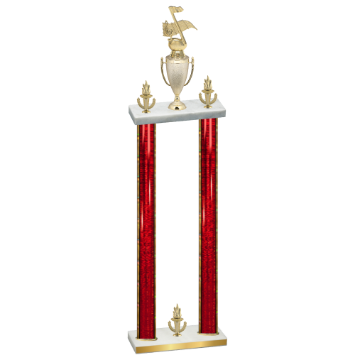 Double Red Glacier Victory Music Trophy