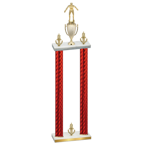 Double Red Carbon Fiber Victory Wrestling Trophy
