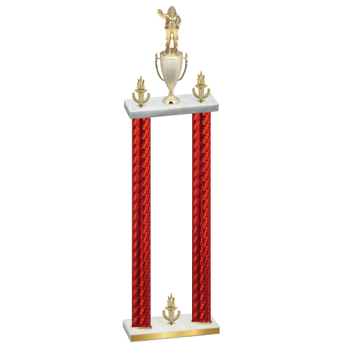 Double Red Carbon Fiber Victory Holiday Trophy