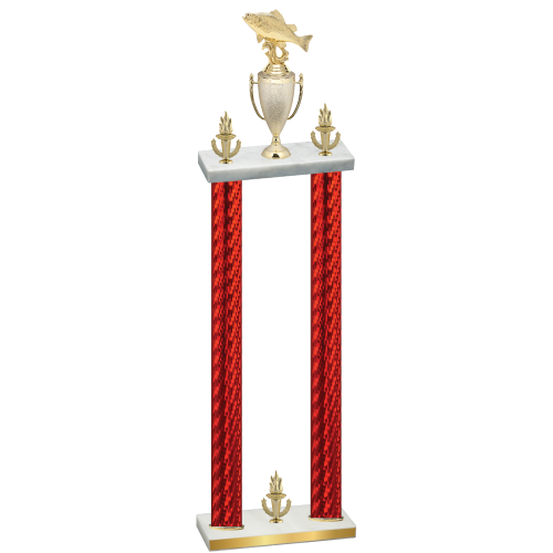 Double Red Carbon Fiber Victory Fishing Trophy